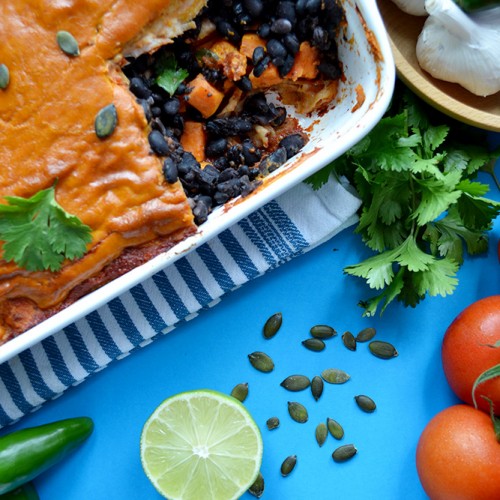 Enchilada Lasagne - Laura Thomas, PhD | Registered Nutritionist | Wellness Advocate